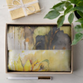 Waterverf voor ontbinding van zonnebloemen tissuepapier (Geschenk)