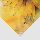 Waterverf voor ontbinding van zonnebloemen tissuepapier (Detail)