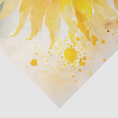 Waterverf voor ontbinding van zonnebloemen tissuepapier (Detail)