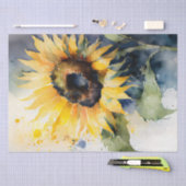 Waterverf voor ontbinding van zonnebloemen tissuepapier (Craft)