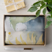 Waterverf voor ontbinding van zonnebloemen tissuepapier (Geschenk)