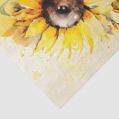 Waterverf voor ontbinding van zonnebloemen tissuepapier (Detail)