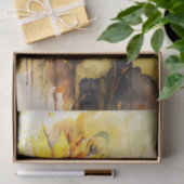 Waterverf voor ontbinding van zonnebloemen tissuepapier (Geschenk)