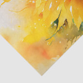 Waterverf voor ontbinding van zonnebloemen tissuepapier (Detail)