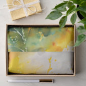 Waterverf voor ontbinding van zonnebloemen tissuepapier (Geschenk)
