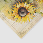 Waterverf voor ontbinding van zonnebloemen tissuepapier (Detail)