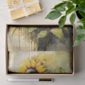 Waterverf voor ontbinding van zonnebloemen tissuepapier (Geschenk)