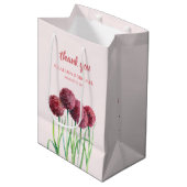 Waterverf voor Paarse roze Allium Floral Medium Cadeauzakje (Voorkant Gekanteld)