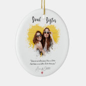 Waterverf voor persoonlijke definitie van Soul Sis Keramisch Ornament (Rechts)