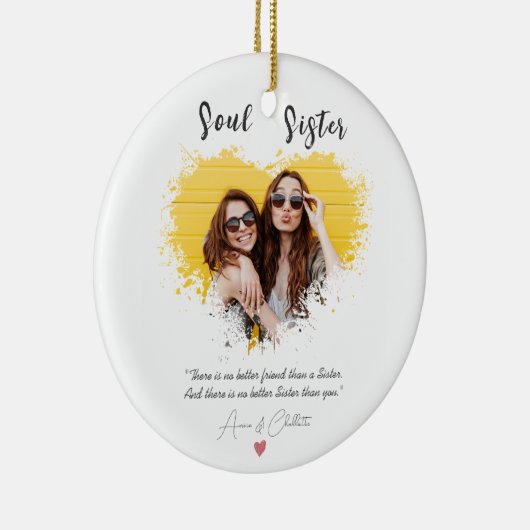 Waterverf voor persoonlijke definitie van Soul Sis Keramisch Ornament (Rechts)