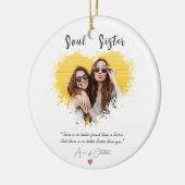 Waterverf voor persoonlijke definitie van Soul Sis Keramisch Ornament (Links)