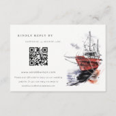 Waterverf voor pleziervaartuigen QR-code RSVP Informatiekaartje (Voorkant)