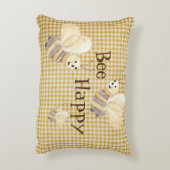 Waterverf voor prettig landenpatroon bijen accent kussen (Achterkant (Verticaal))