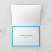 Waterverf voor prettige kerstwinterbomen kaart (Binnen)