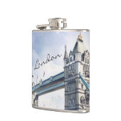 Waterverf voor reizen naar London Tower Bridge Heupfles (Links)