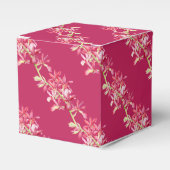 Waterverf voor rode orchidee bedankdoosjes (Voorkant Zijde)