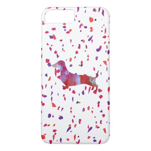Waterverf voor roze dachshund Case-Mate iPhone case (Achterkant)