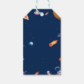 Waterverf voor ruimteastronauten Planet and Stars Cadeaulabel (Achterkant)