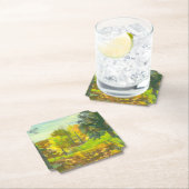 Waterverf voor schilderen van zonne-herfst kartonnen onderzetters (Insitu)