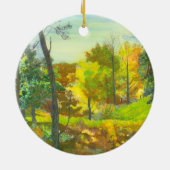 Waterverf voor schilderen van zonne-herfst keramisch ornament (Achterkant)