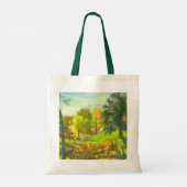 Waterverf voor schilderen van zonne-herfst tote bag (Achterkant)