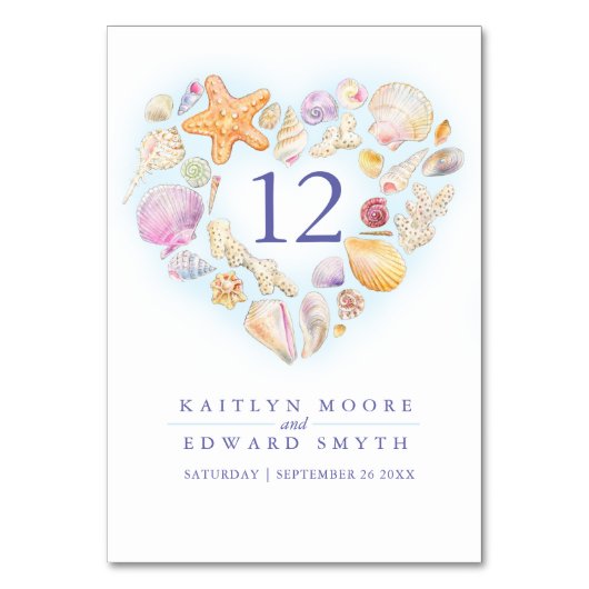 Waterverf voor seashells kaart (Voorkant)