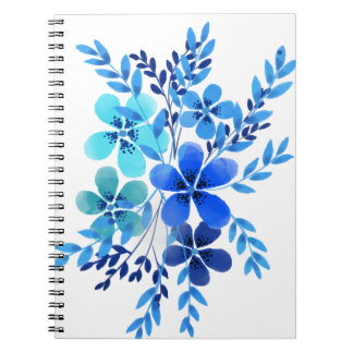 Waterverf voor spirale notebooks Blauw ventilatoro Notitieboek