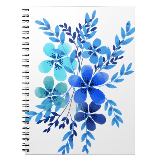 Waterverf voor spirale notebooks Blauw ventilatoro Notitieboek (Voorkant)