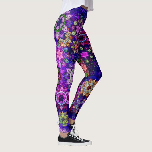 Waterverf voor trillingsexplosie Mandalas Leggings (Rechts)