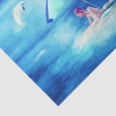 Waterverf voor tropische zomervakantie tissuepapier (Detail)