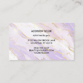 Waterverf voor vloeibare lavendel visitekaartje (Achterkant)
