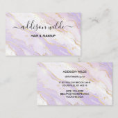 Waterverf voor vloeibare lavendel visitekaartje (Voorkant / Achterkant)