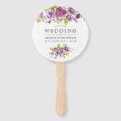 Waterverf voor voorjaarsbruiloft handwaaier (Voorkant)