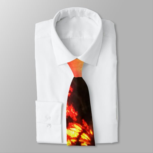 Waterverf voor vulkaanuitbarsting stropdas (Gebonden)