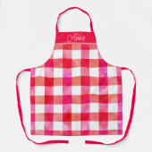 Waterverf voor warm roze bleekmiddel schort (Voorkant)