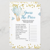 Waterverf voor warmluchtballon raden prijs spel (Voorkant / Achterkant)