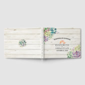 Waterverf voor weddenschap met Guestbook Succulent Gastenboek (Volledig)