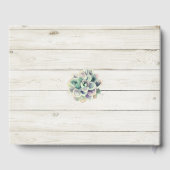 Waterverf voor weddenschap met Guestbook Succulent Gastenboek (Achterkant)