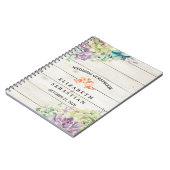 Waterverf voor weddenschap met Guestbook Succulent Notitieboek (Linkerzijde)