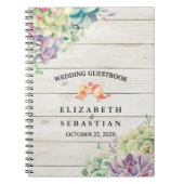 Waterverf voor weddenschap met Guestbook Succulent Notitieboek (Voorkant)