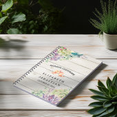 Waterverf voor weddenschap met Guestbook Succulent Notitieboek