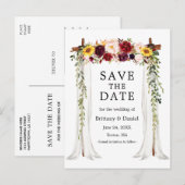 Waterverf voor weddenschap met kanopiezie Gemengd Aankondigingskaart (Voorkant / Achterkant)