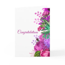 Waterverf voor weddenschap met roze Floral