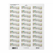 Waterverf voor weddenschap Succulents Rustic Wood Etiket (Full Sheet)