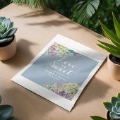 Waterverf voor weddenschap voor handtas Succulente Bedankzakje