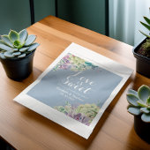 Waterverf voor weddenschap voor handtas Succulente Bedankzakje