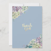 Waterverf voor weddenschappen Succulente Planten Kaart (Achterkant)