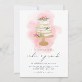 Waterverf voor weddenschapskap en Punch Reception Kaart (Voorkant)