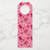 Waterverf voor weduwnaar rode pansy flessenhanger (Achterkant)