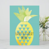 Waterverf voor zomeranananas (Staand voorkant)